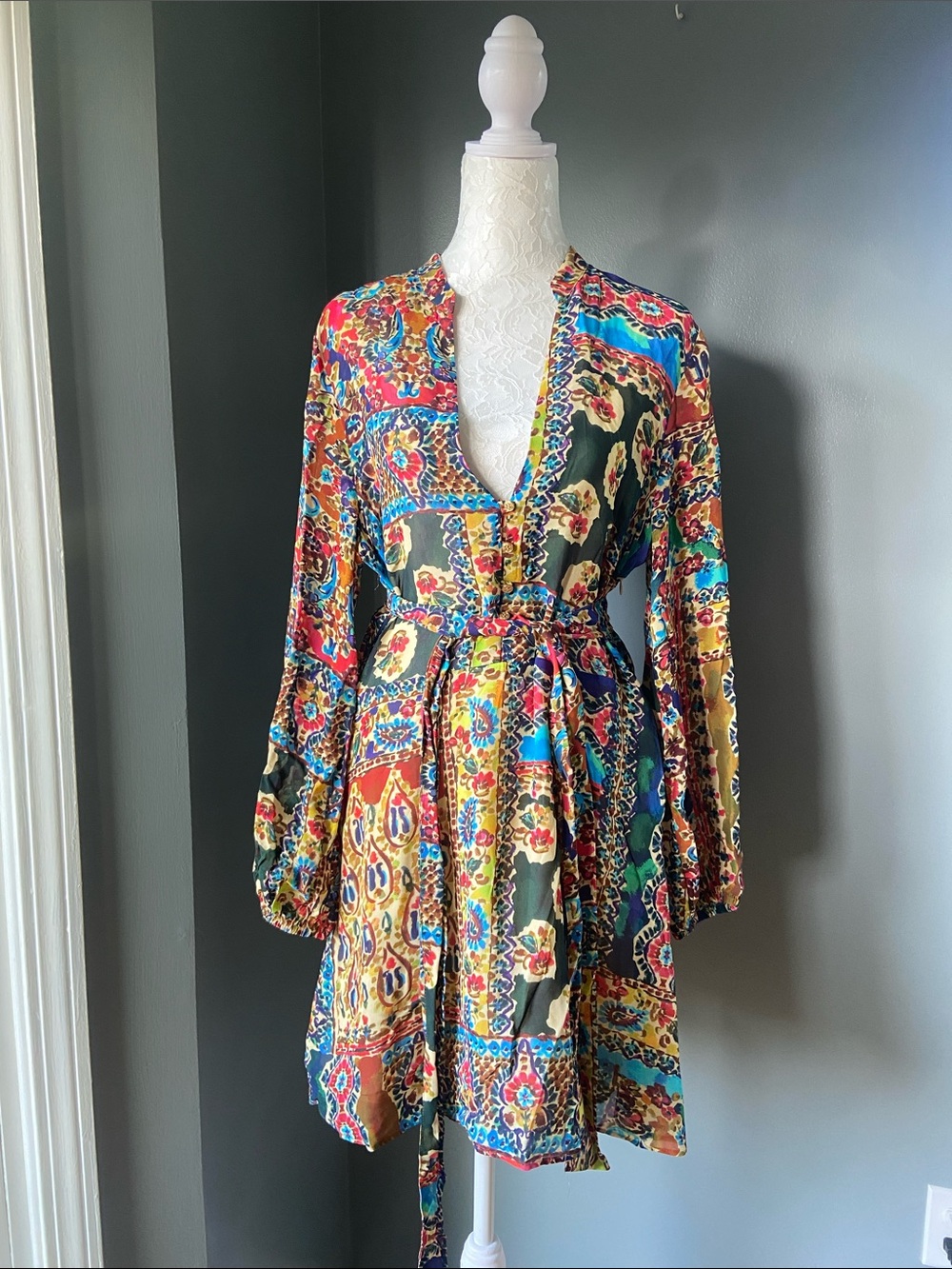 Zara patchwork bohemian dress - Picture 2 of 10